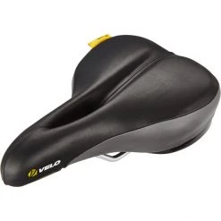 Velo Selles Trekking & VTC Plush Selle Comfort Homme, Noir